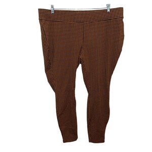 Lands' End Women's Houndstooth Print Leggings 2X